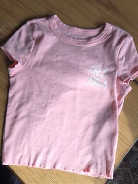 Billabong Baby Tee | Size S | Pink Graphic Fitted Y2K Top